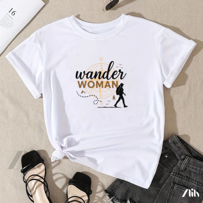 Wander Woman Half Sleeve T-Shirt for Women