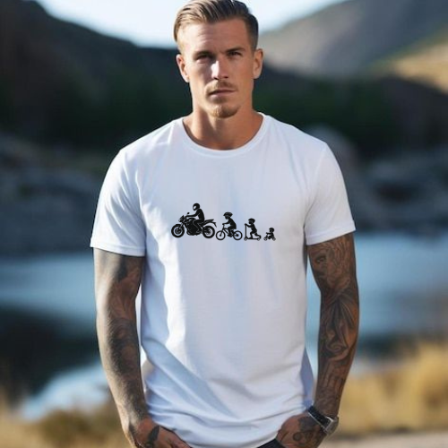 Rider's Evolution Graphic Men's T-Shirt – Life on Two Wheels