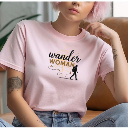 Wander Woman Half Sleeve T-Shirt for Women