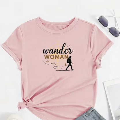 Wander Woman Half Sleeve T-Shirt for Women