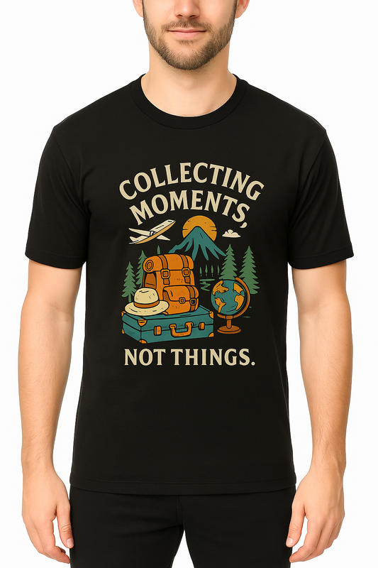 Men’s Travel T-Shirt – Collecting Moments