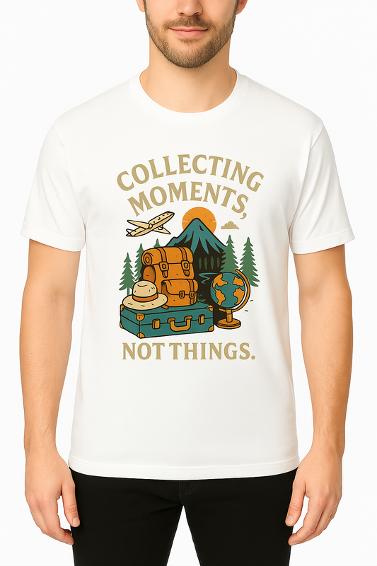 Men’s Travel T-Shirt – Collecting Moments