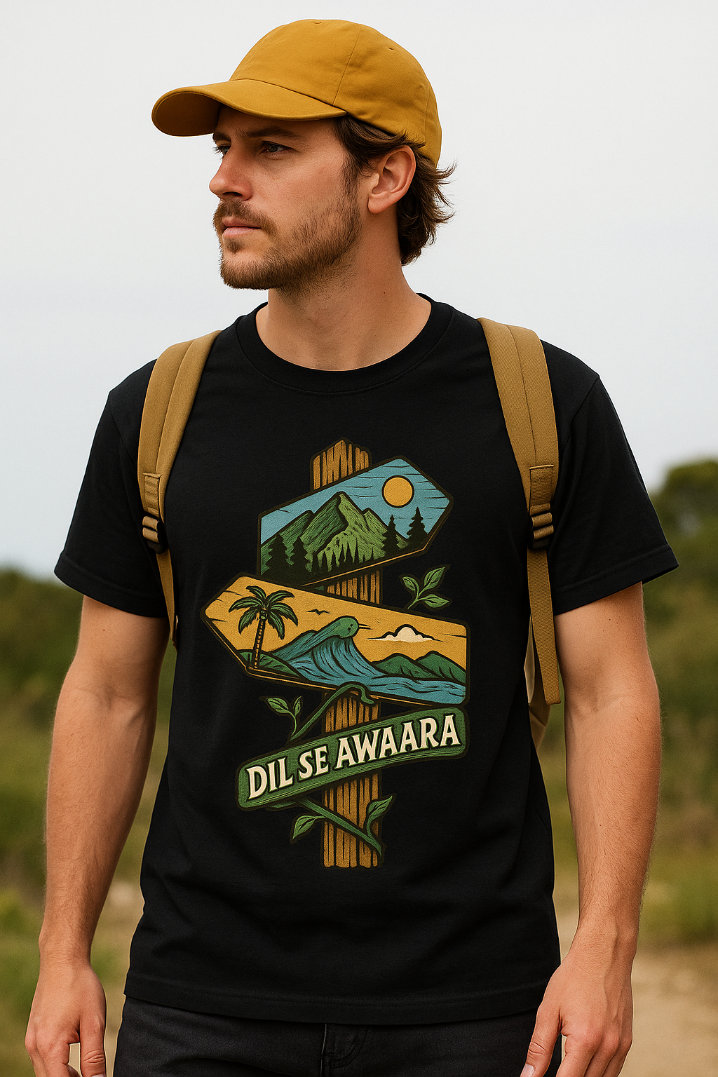 Dil Se Awaara – Wanderer’s Spirit T-Shirt