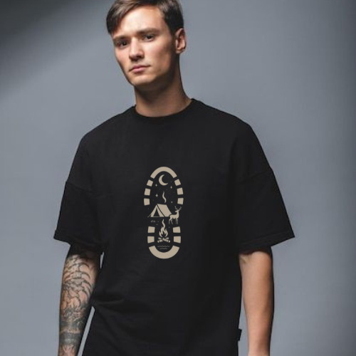 Campfire Trails – Men’s Outdoor Graphic T-Shirt