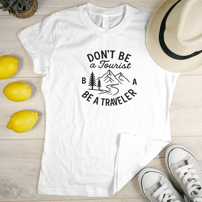 Men White Travelling T Shirt